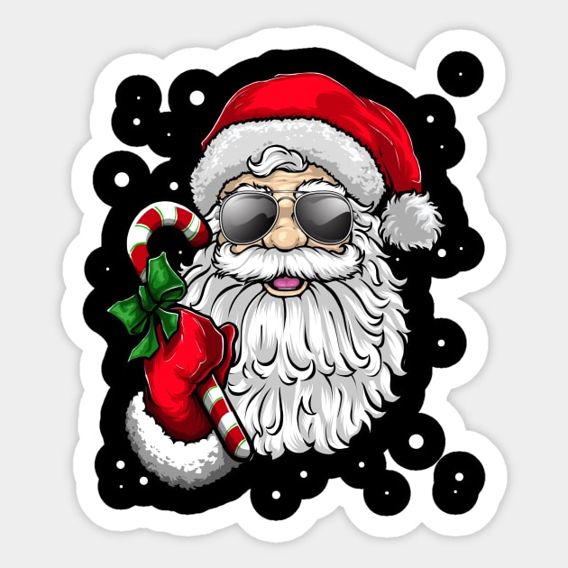 Santa Claus Christmas X-Mas Party Sticker by KAWAIITEE